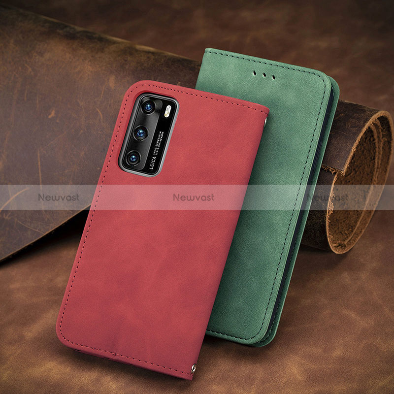 Leather Case Stands Flip Cover Holder S08D for Huawei P40