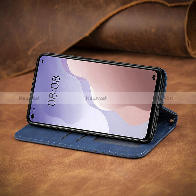 Leather Case Stands Flip Cover Holder S08D for Huawei P40 Lite 5G