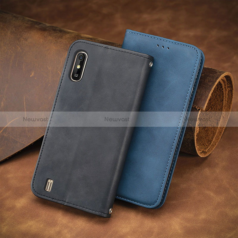 Leather Case Stands Flip Cover Holder S08D for Wiko Y81