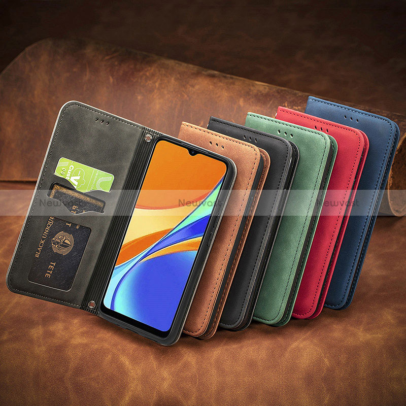 Leather Case Stands Flip Cover Holder S08D for Xiaomi Redmi 10A 4G