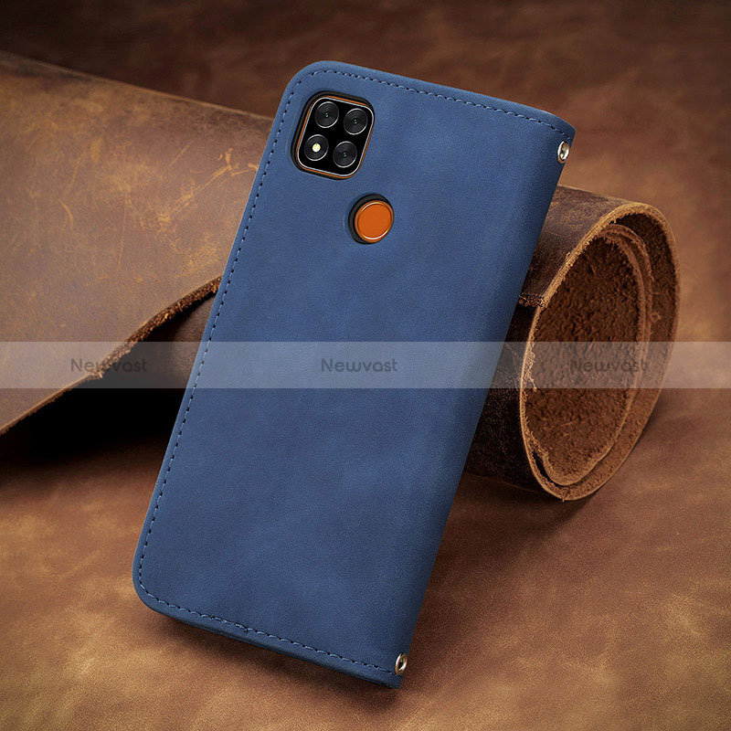 Leather Case Stands Flip Cover Holder S08D for Xiaomi Redmi 10A 4G