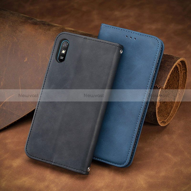 Leather Case Stands Flip Cover Holder S08D for Xiaomi Redmi 9AT