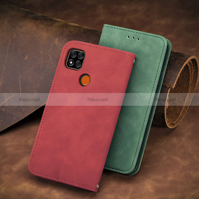 Leather Case Stands Flip Cover Holder S08D for Xiaomi Redmi 9C