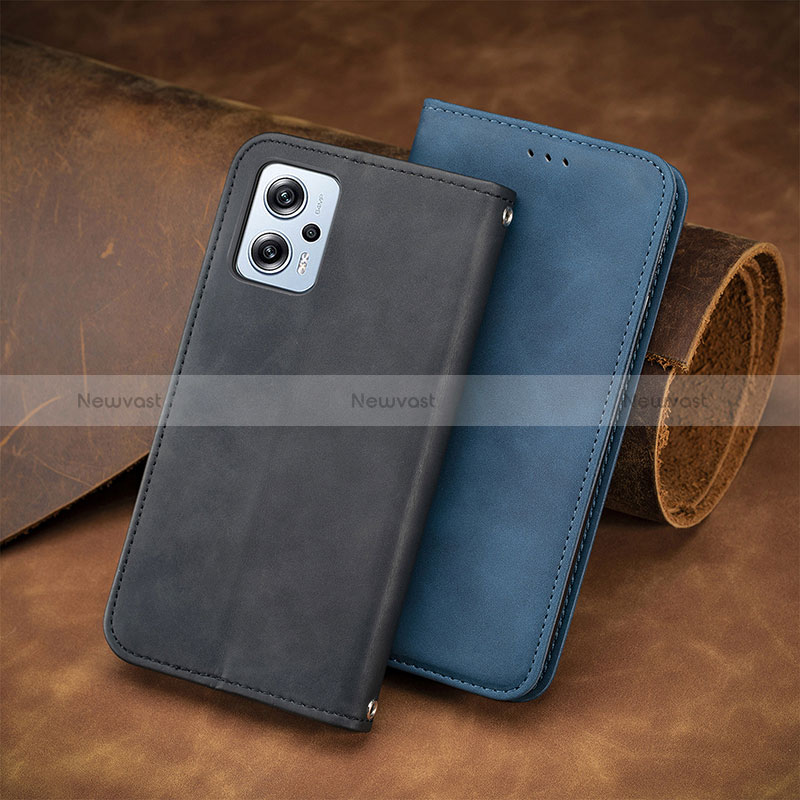 Leather Case Stands Flip Cover Holder S08D for Xiaomi Redmi Note 11 Pro+ Plus 5G