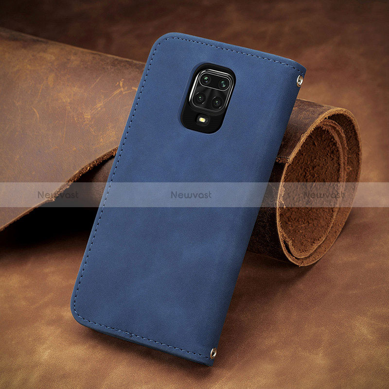 Leather Case Stands Flip Cover Holder S08D for Xiaomi Redmi Note 9 Pro