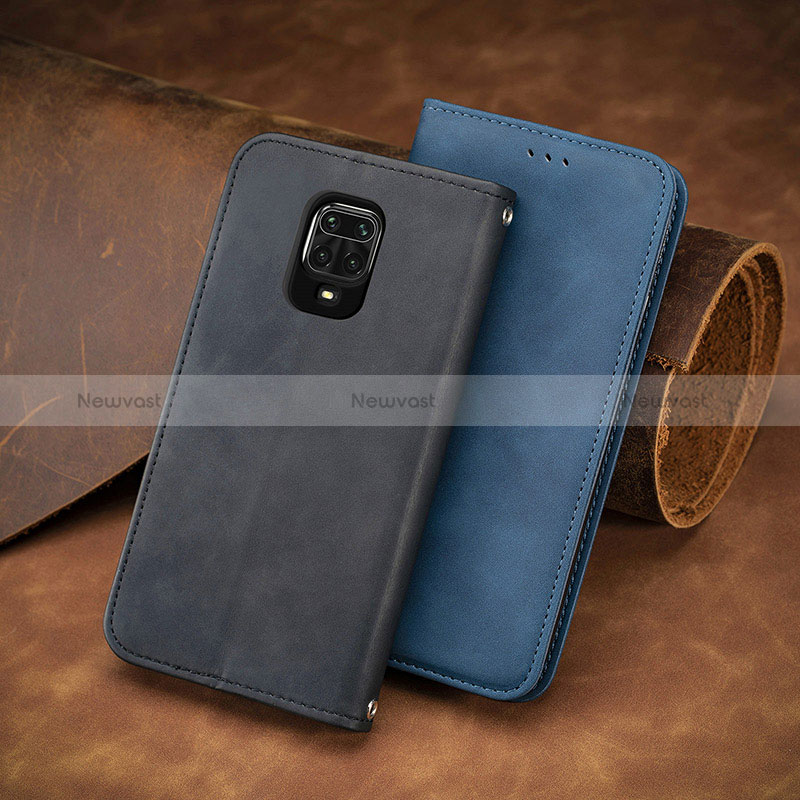 Leather Case Stands Flip Cover Holder S08D for Xiaomi Redmi Note 9 Pro Max