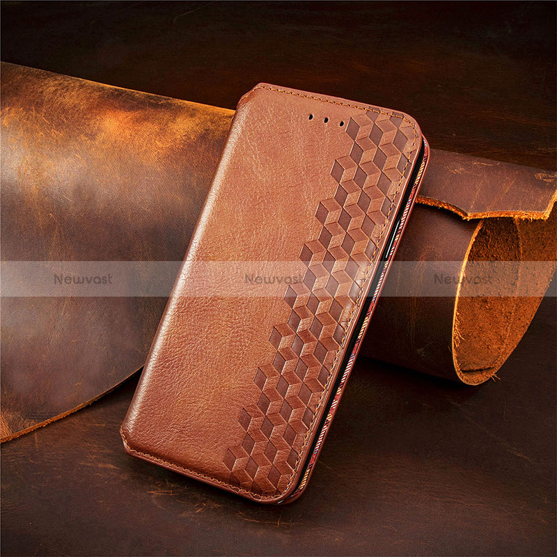 Leather Case Stands Flip Cover Holder S09D for Google Pixel 5