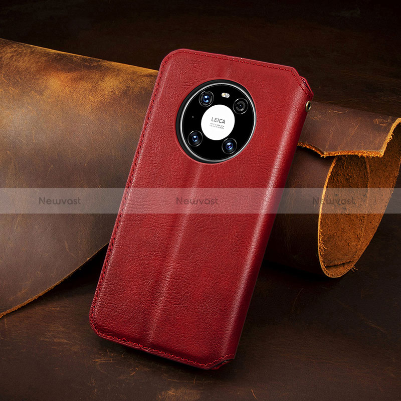 Leather Case Stands Flip Cover Holder S09D for Huawei Mate 40 Pro