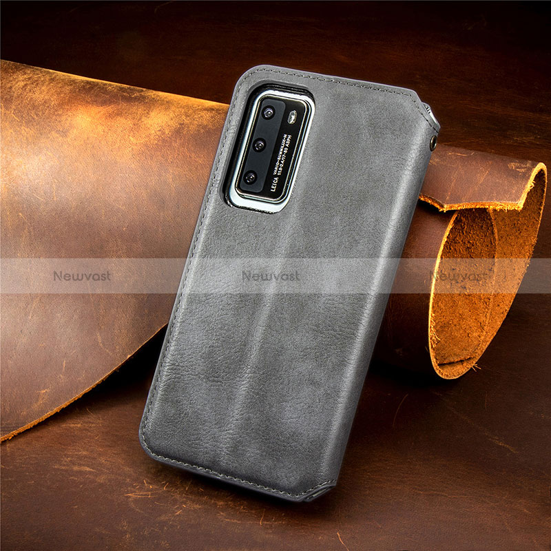 Leather Case Stands Flip Cover Holder S09D for Huawei P40