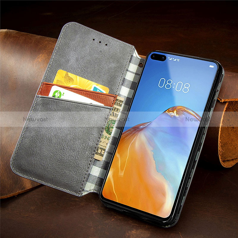 Leather Case Stands Flip Cover Holder S09D for Huawei P40