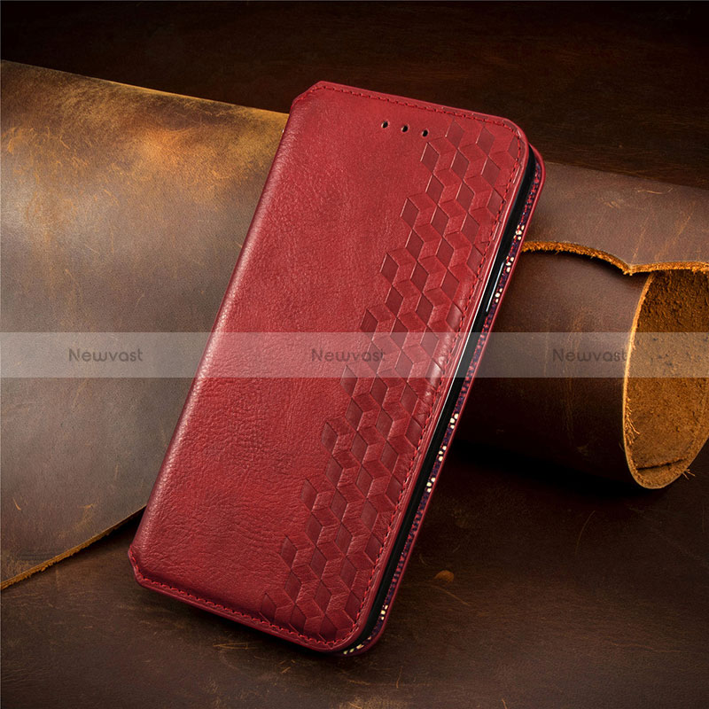 Leather Case Stands Flip Cover Holder S09D for Huawei P40 Lite 5G