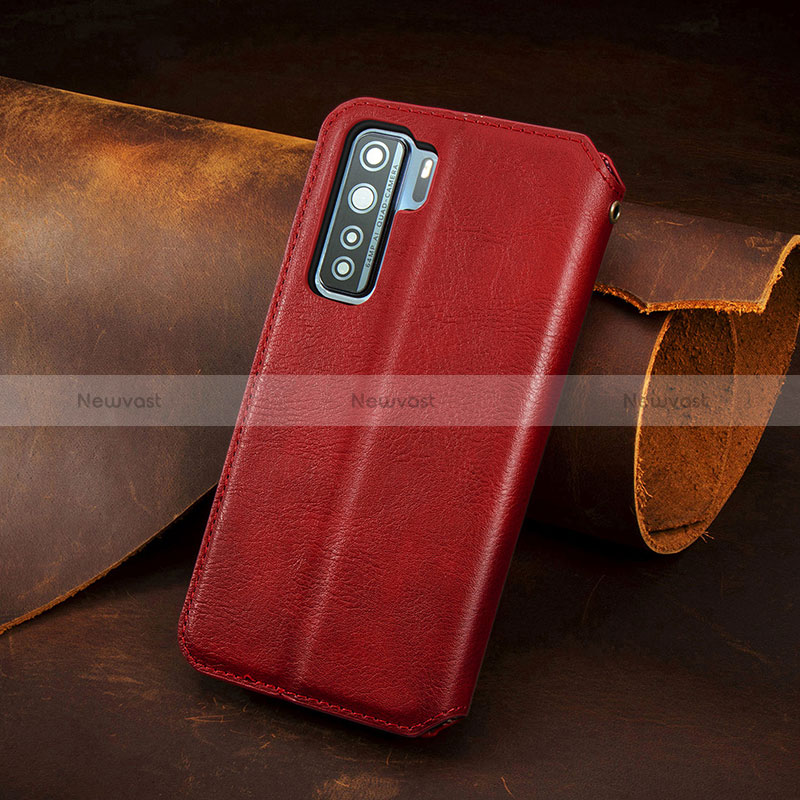 Leather Case Stands Flip Cover Holder S09D for Huawei P40 Lite 5G