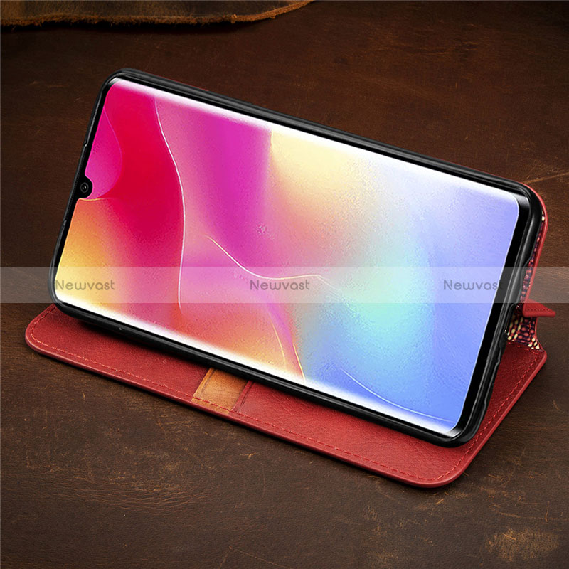 Leather Case Stands Flip Cover Holder S09D for Xiaomi Mi Note 10 Lite