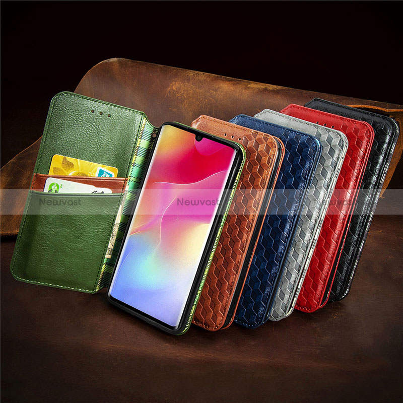 Leather Case Stands Flip Cover Holder S09D for Xiaomi Mi Note 10 Lite