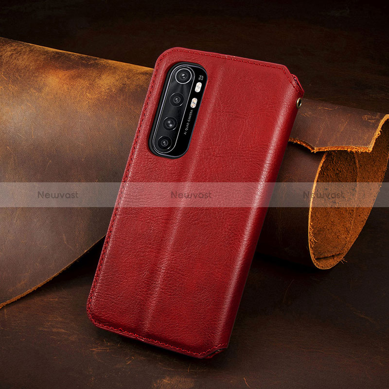 Leather Case Stands Flip Cover Holder S09D for Xiaomi Mi Note 10 Lite