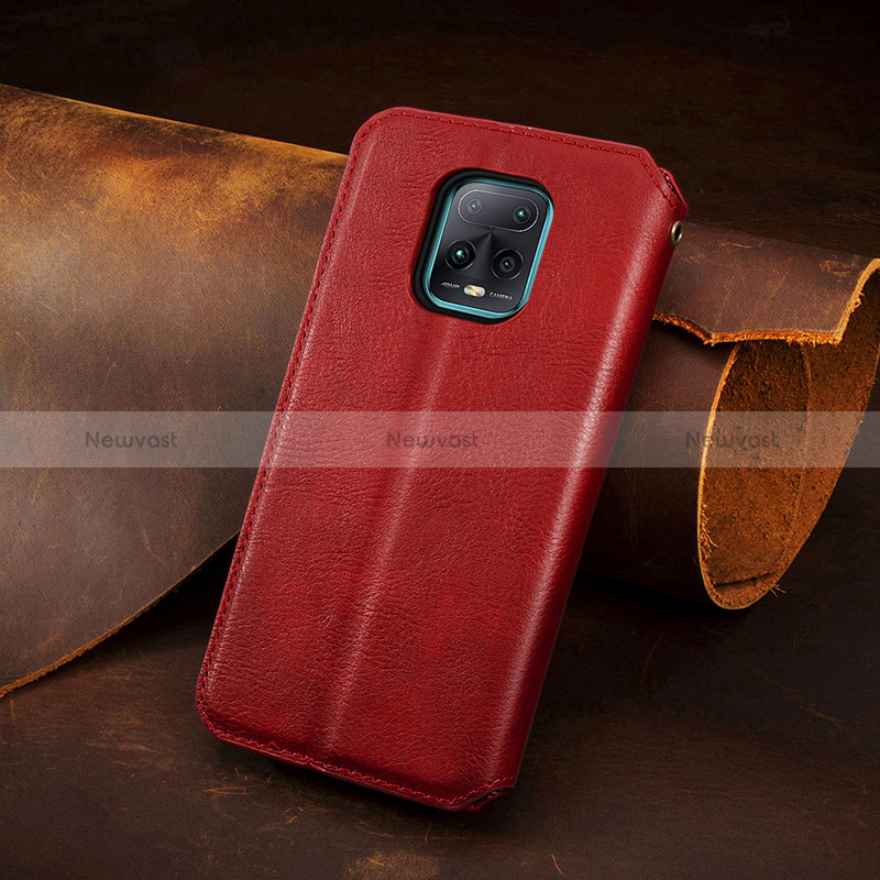 Leather Case Stands Flip Cover Holder S09D for Xiaomi Redmi 10X 5G