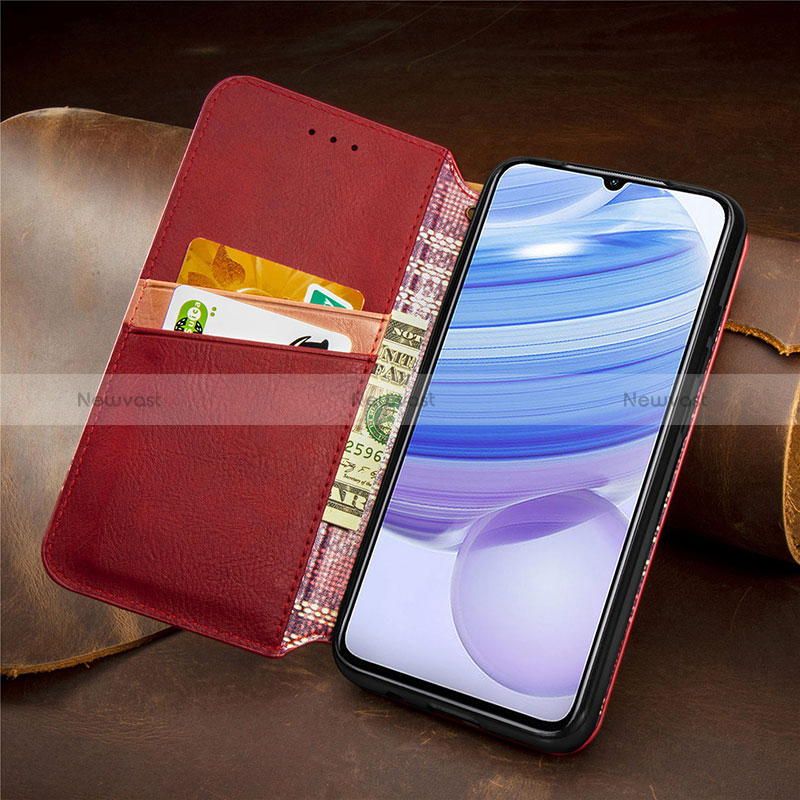 Leather Case Stands Flip Cover Holder S09D for Xiaomi Redmi 10X 5G