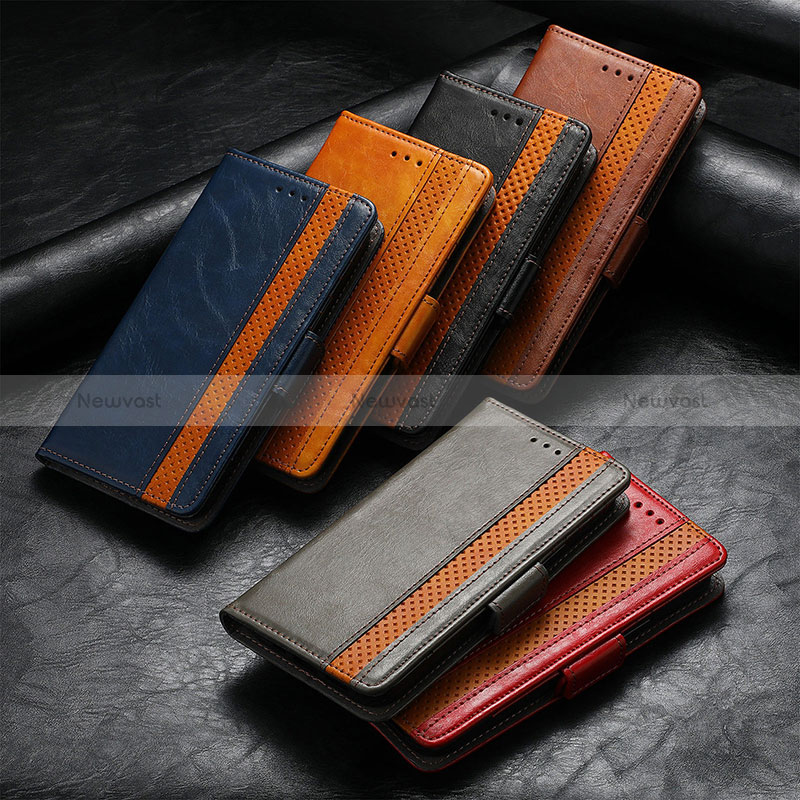 Leather Case Stands Flip Cover Holder S10D for Nokia C210