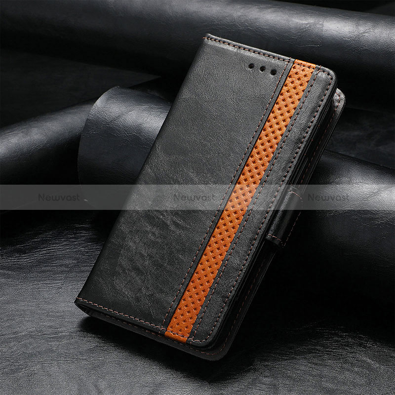Leather Case Stands Flip Cover Holder S10D for Xiaomi Poco F4 GT 5G Black