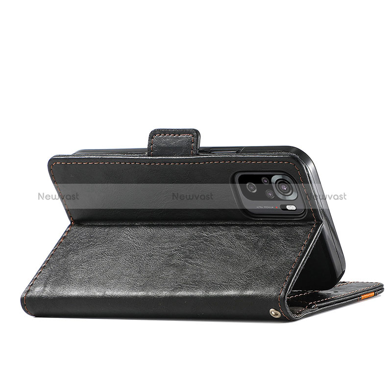 Leather Case Stands Flip Cover Holder S10D for Xiaomi Poco M5S