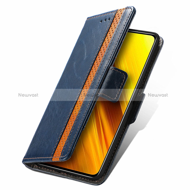 Leather Case Stands Flip Cover Holder S10D for Xiaomi Poco X3 NFC