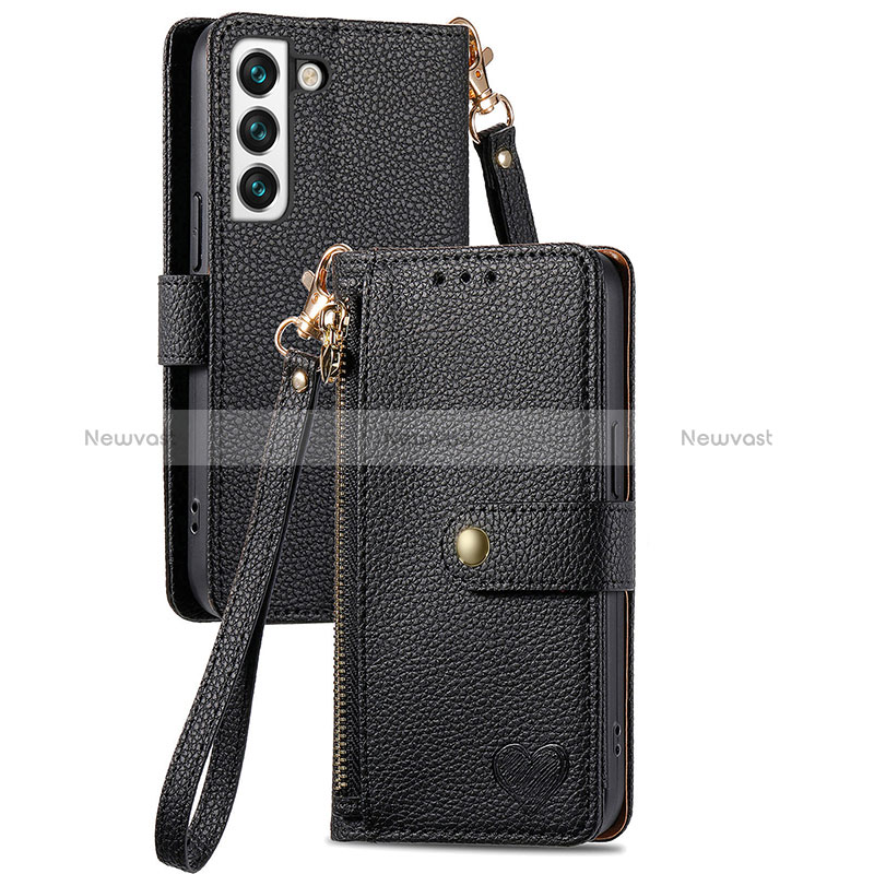 Leather Case Stands Flip Cover Holder S15D for Samsung Galaxy S22 Plus 5G