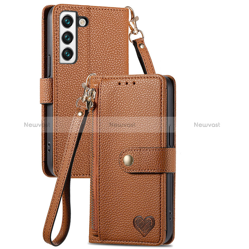 Leather Case Stands Flip Cover Holder S15D for Samsung Galaxy S23 5G