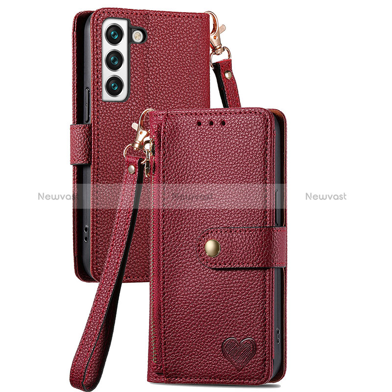 Leather Case Stands Flip Cover Holder S15D for Samsung Galaxy S23 5G