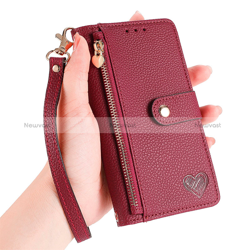 Leather Case Stands Flip Cover Holder S15D for Sony Xperia 1 V