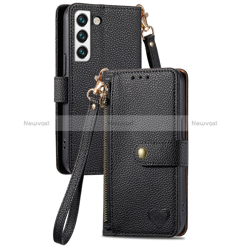 Leather Case Stands Flip Cover Holder S16D for Samsung Galaxy S23 Plus 5G