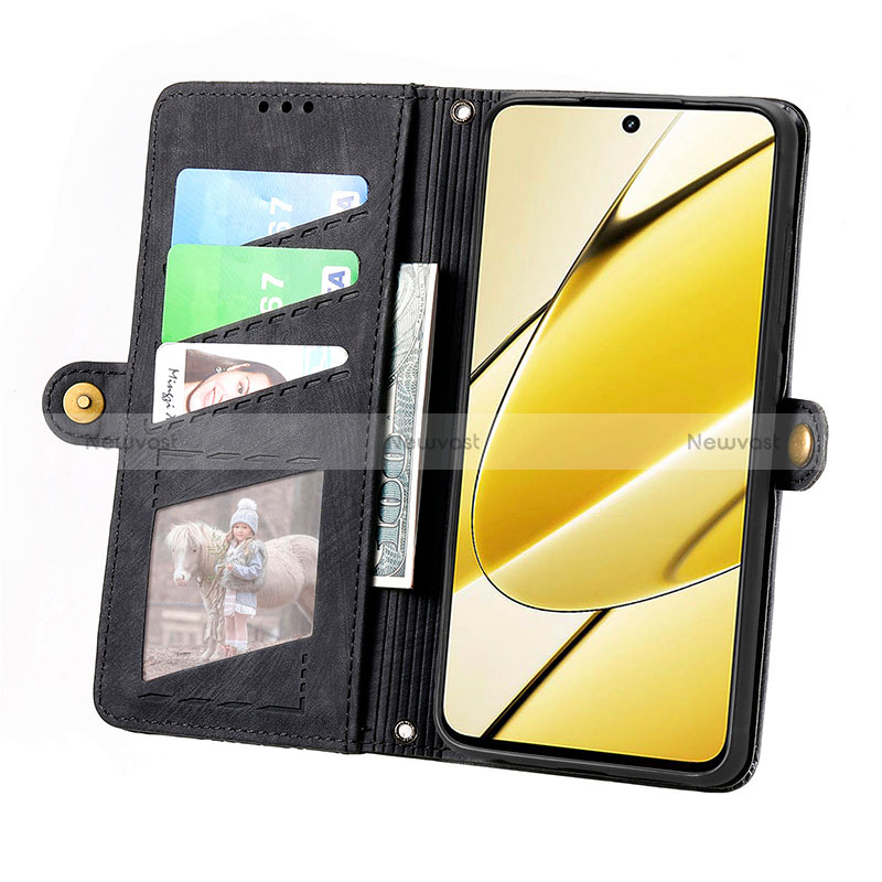 Leather Case Stands Flip Cover Holder S17D for Realme 11 5G