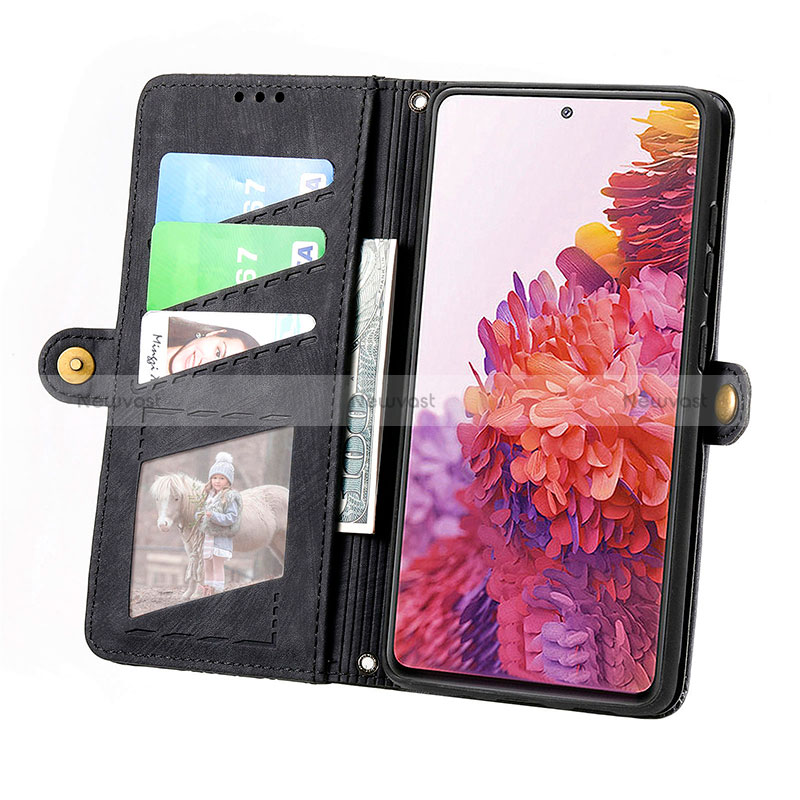 Leather Case Stands Flip Cover Holder S17D for Samsung Galaxy S20 FE 4G