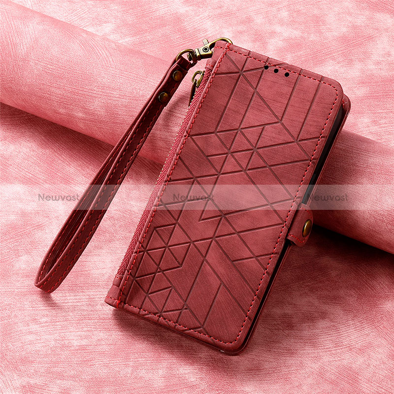 Leather Case Stands Flip Cover Holder S18D for Samsung Galaxy S22 Plus 5G