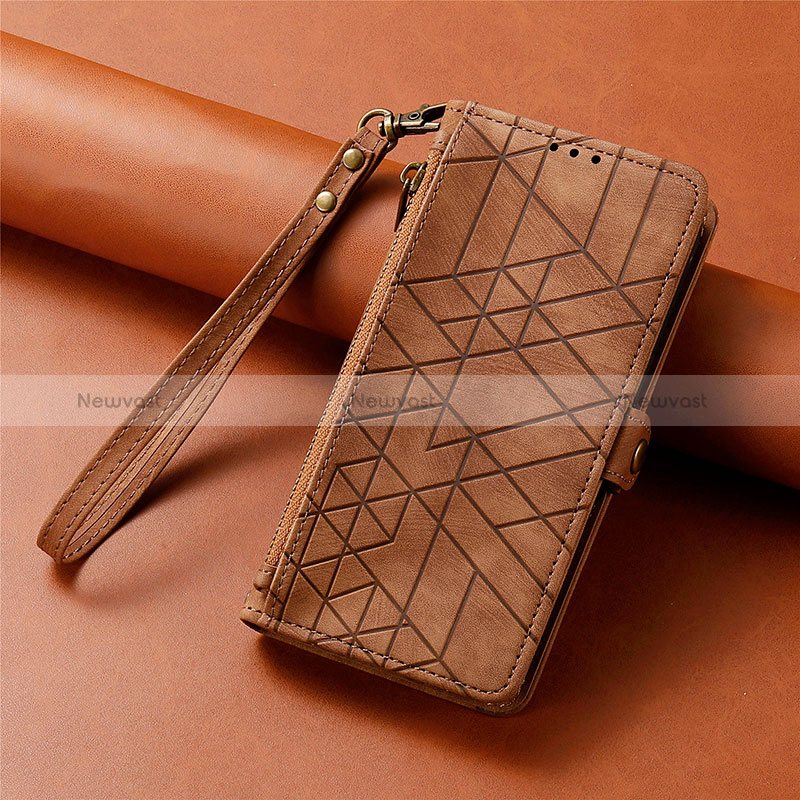 Leather Case Stands Flip Cover Holder S18D for Samsung Galaxy S22 Ultra 5G