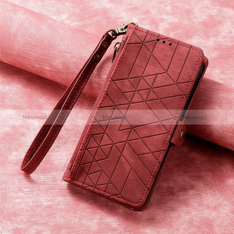 Leather Case Stands Flip Cover Holder S18D for Samsung Galaxy S23 Ultra 5G