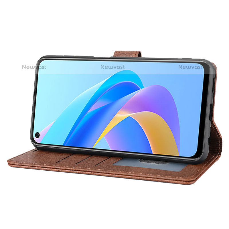 Leather Case Stands Flip Cover Holder SY1 for Oppo A74 4G