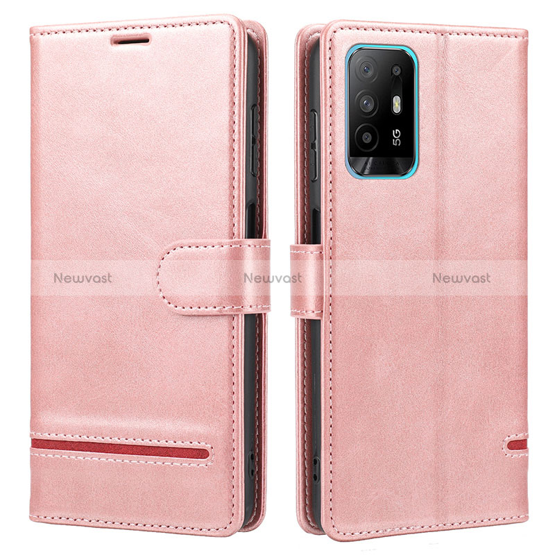 Leather Case Stands Flip Cover Holder SY1 for Oppo Reno5 Z 5G