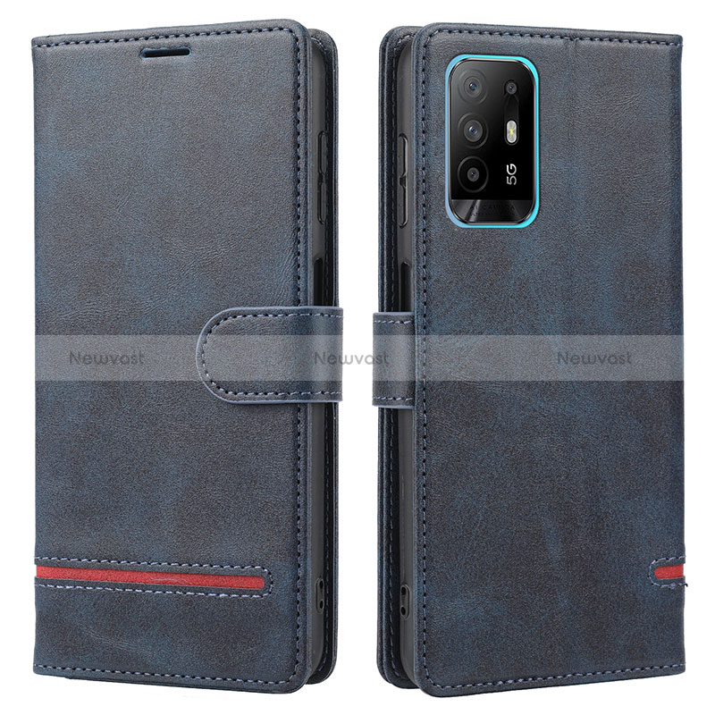 Leather Case Stands Flip Cover Holder SY1 for Oppo Reno5 Z 5G