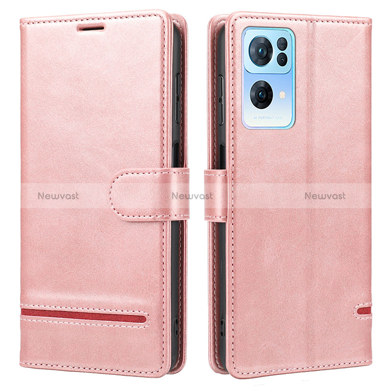 Leather Case Stands Flip Cover Holder SY1 for Oppo Reno7 Pro 5G