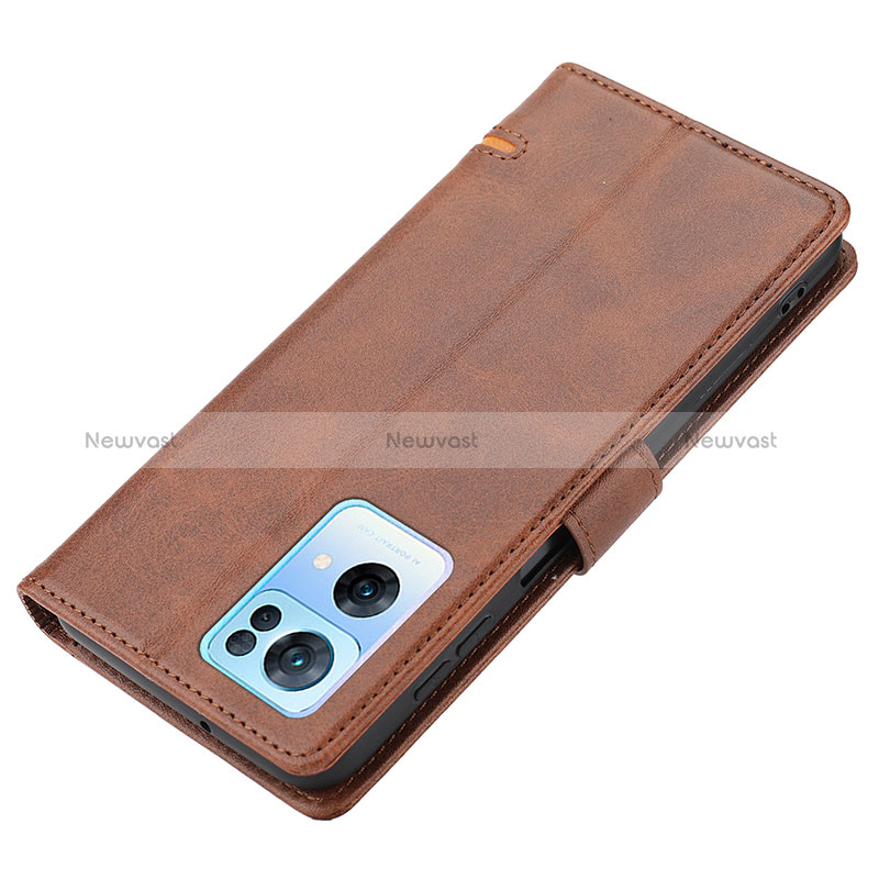 Leather Case Stands Flip Cover Holder SY1 for Oppo Reno7 Pro 5G