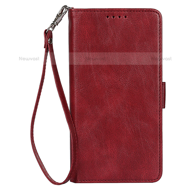 Leather Case Stands Flip Cover Holder T04D for Samsung Galaxy S21 Plus 5G