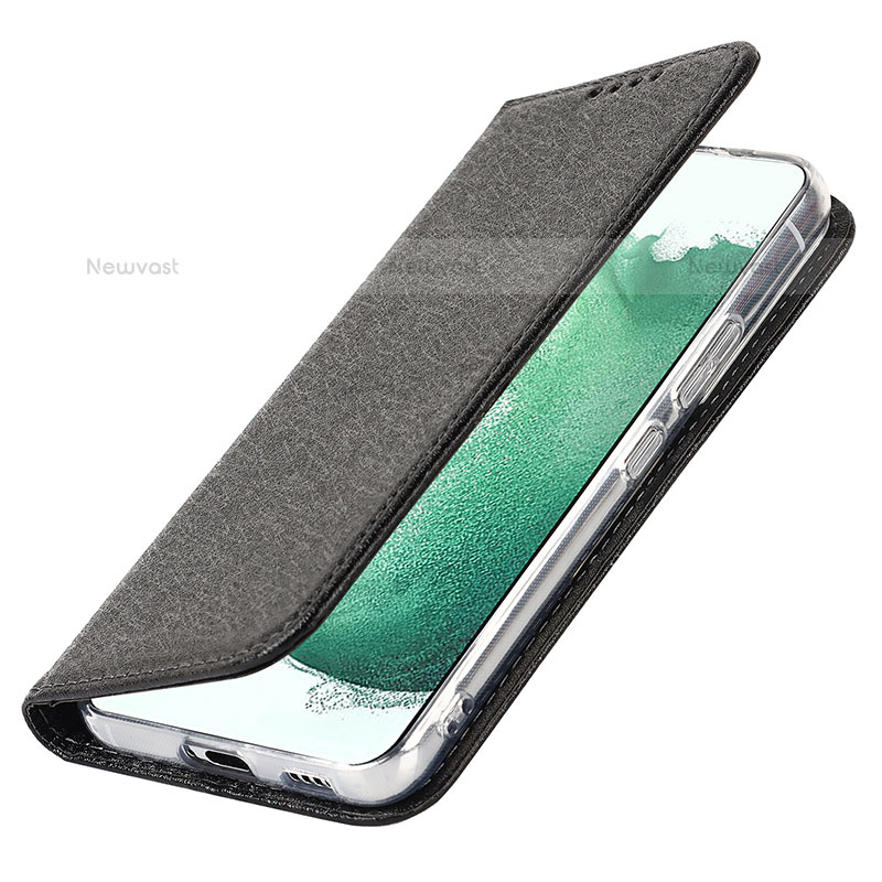 Leather Case Stands Flip Cover Holder T08D for Samsung Galaxy S21 5G