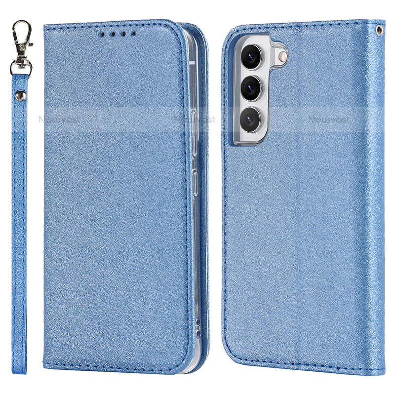 Leather Case Stands Flip Cover Holder T08D for Samsung Galaxy S21 5G