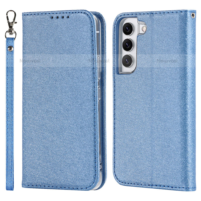 Leather Case Stands Flip Cover Holder T08D for Samsung Galaxy S23 5G