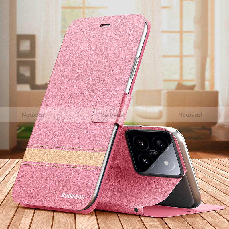 Leather Case Stands Flip Cover Holder TB1 for Xiaomi Mi 14 Pro 5G
