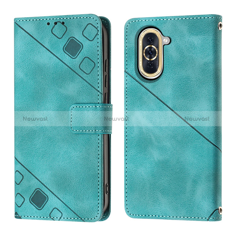 Leather Case Stands Flip Cover Holder Y01B for Huawei Nova 10 Pro