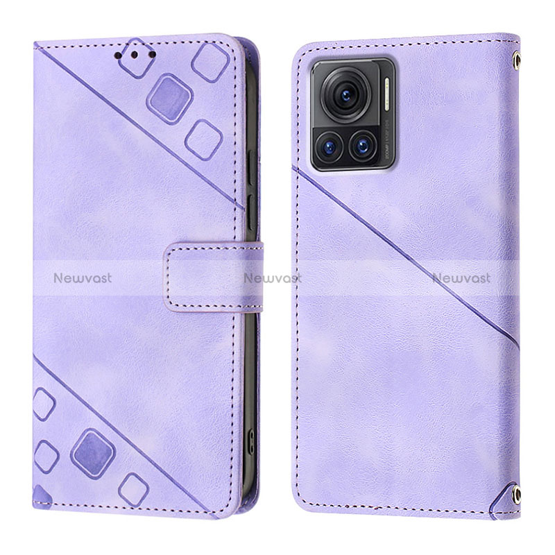 Leather Case Stands Flip Cover Holder Y01B for Motorola Moto Edge X30 Pro 5G