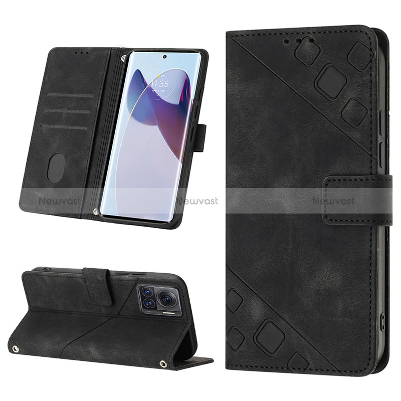 Leather Case Stands Flip Cover Holder Y01B for Motorola Moto Edge X30 Pro 5G