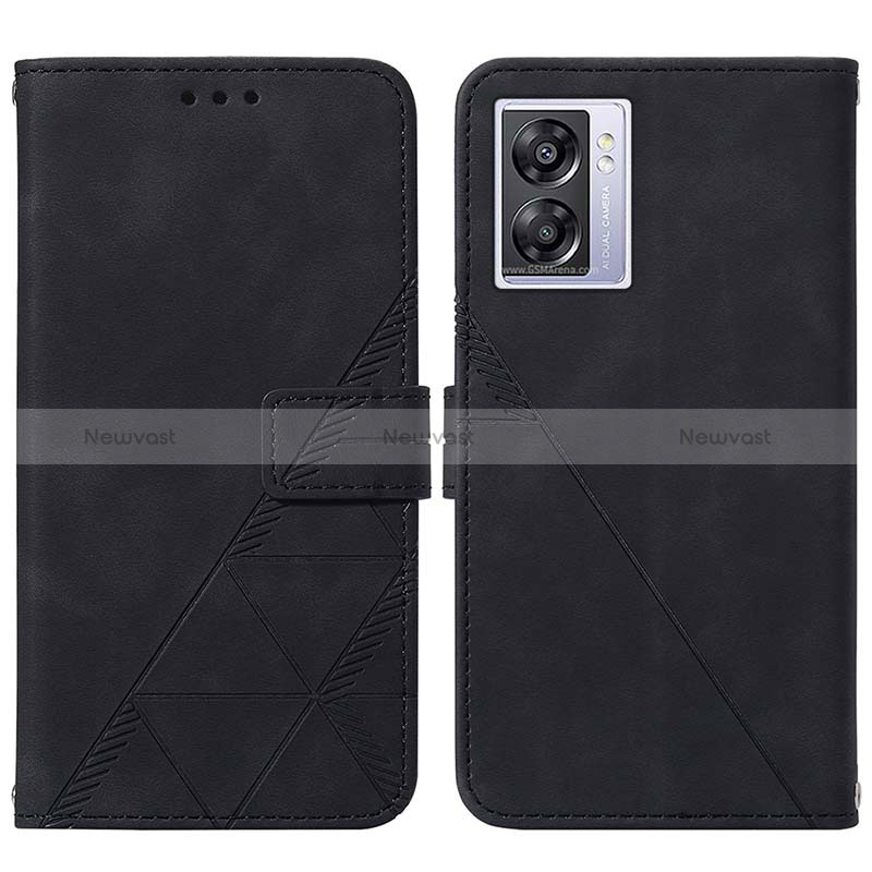 Leather Case Stands Flip Cover Holder Y01B for Oppo A56S 5G