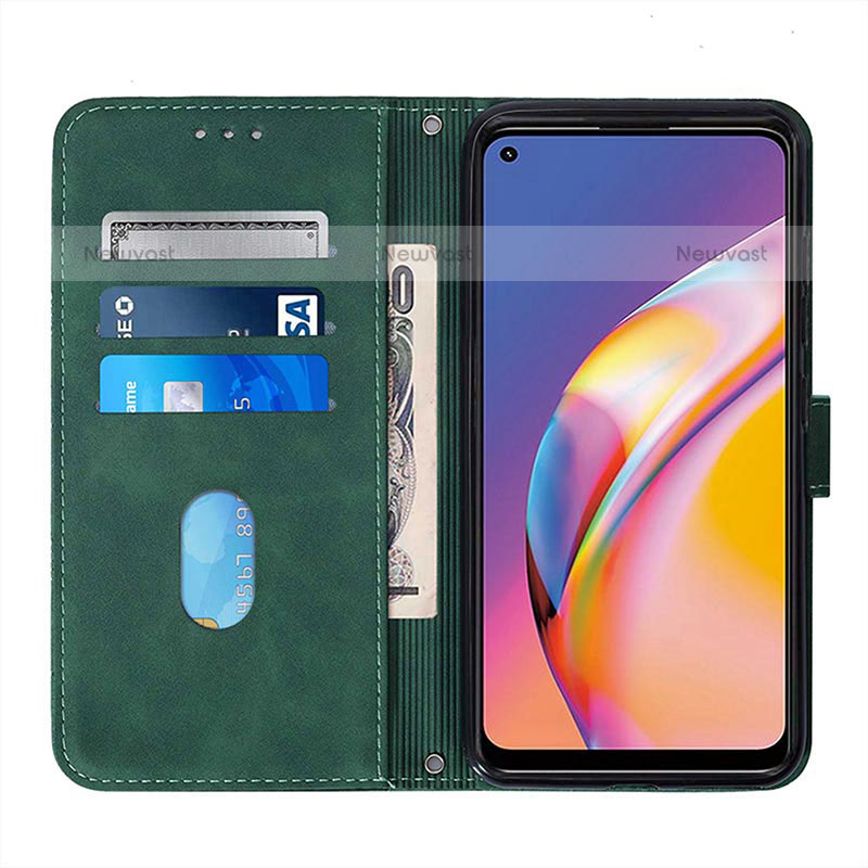 Leather Case Stands Flip Cover Holder Y01B for Oppo A94 4G